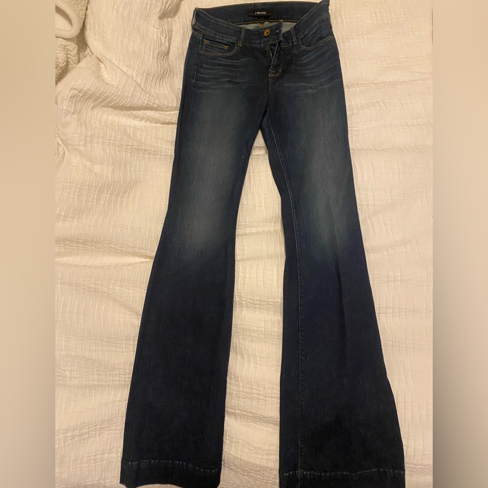 J brand wide hem bell bottom denim